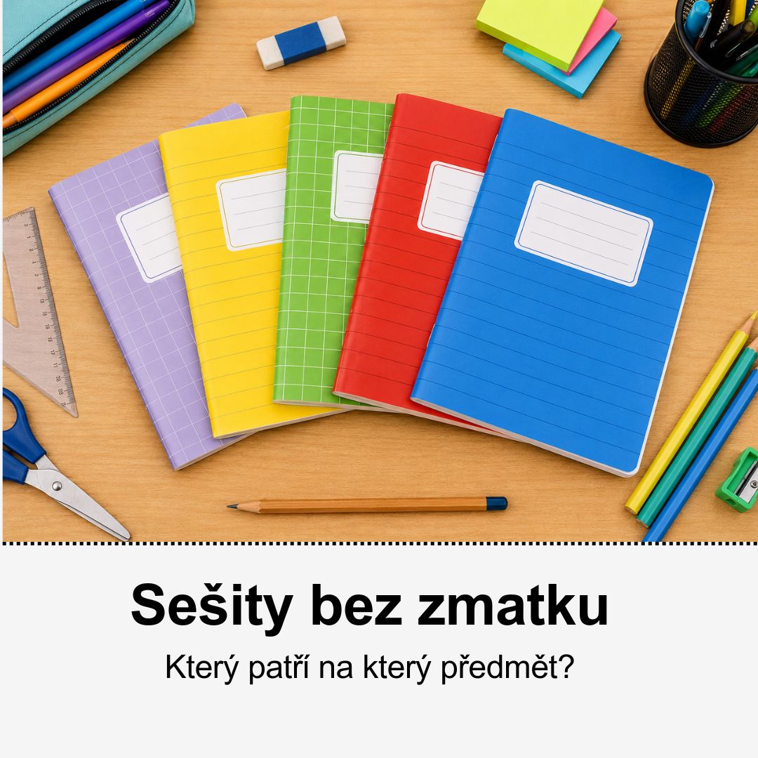 Jaký sešit na který předmět? Přehled sešitů do školy