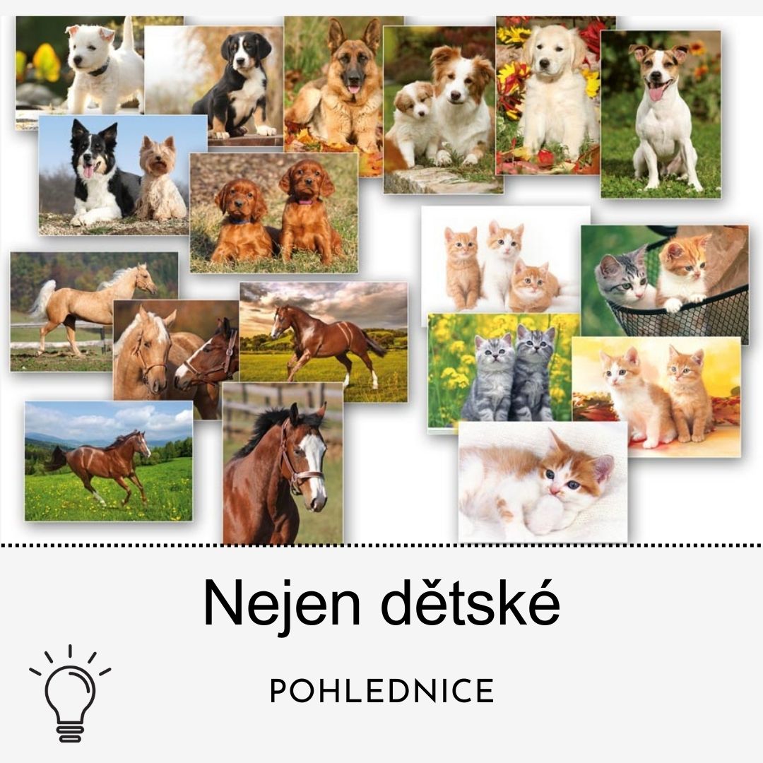 Dětské pohlednice na školu v přírodě či tábor