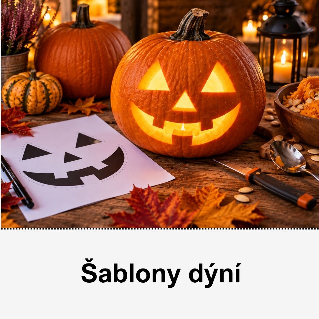 Jak vyřezat dýni na Halloween – jednoduché vzory a postup krok za krokem