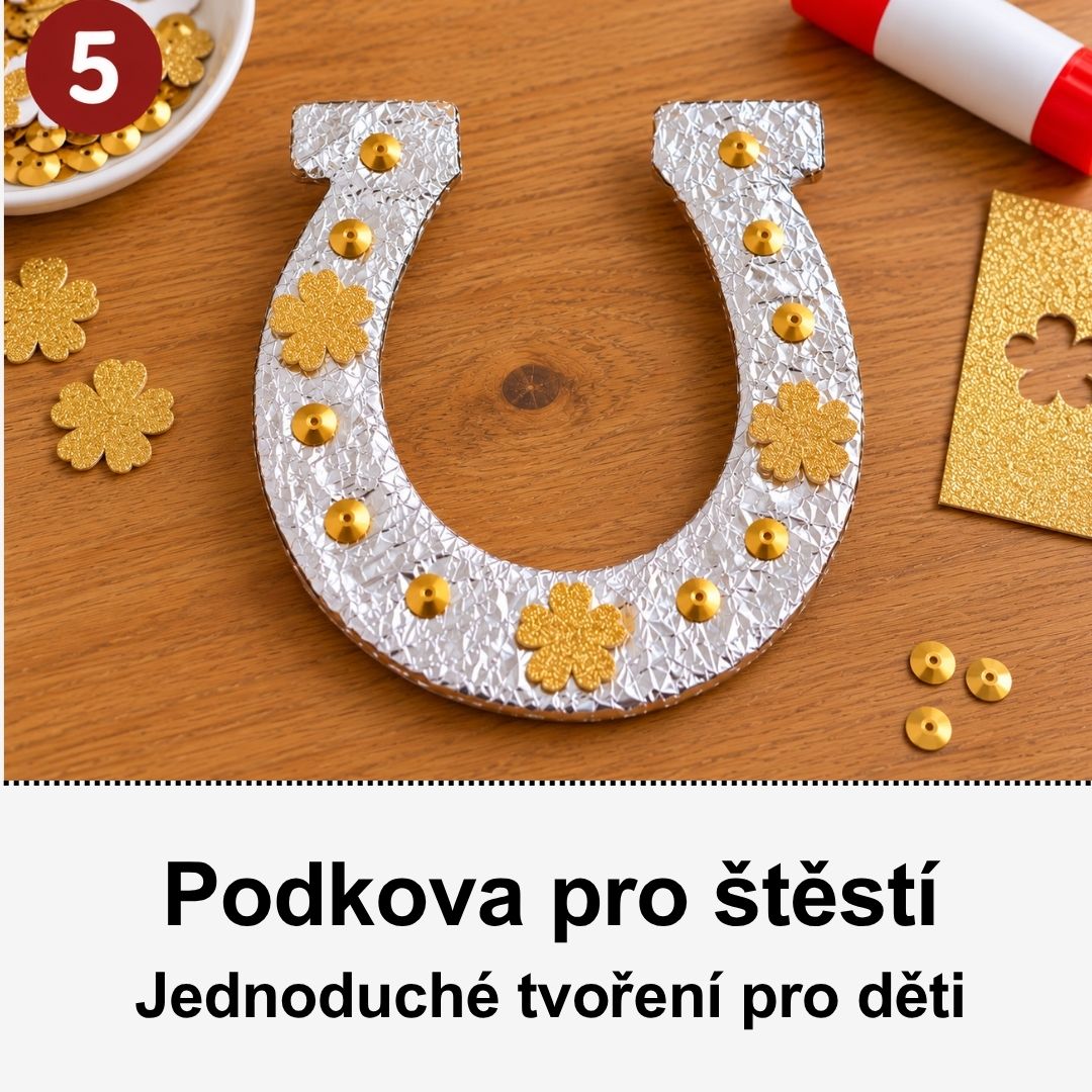 Podkova pro štěstí – jednoduché svatomartinské tvoření s dětmi