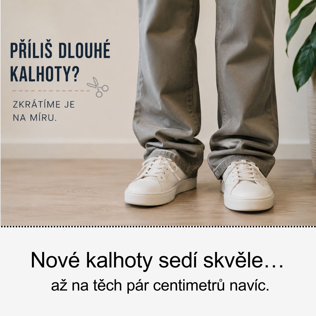 Jak správně změřit kalhoty na zkrácení? Jednoduchý návod, aby seděly napoprvé