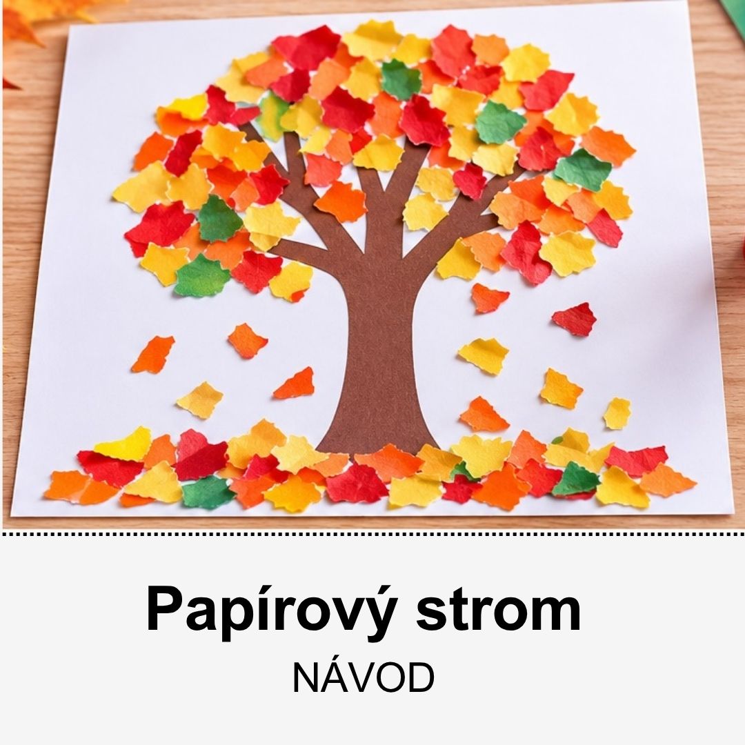Podzimní strom z papíru – jednoduché tvoření s dětmi