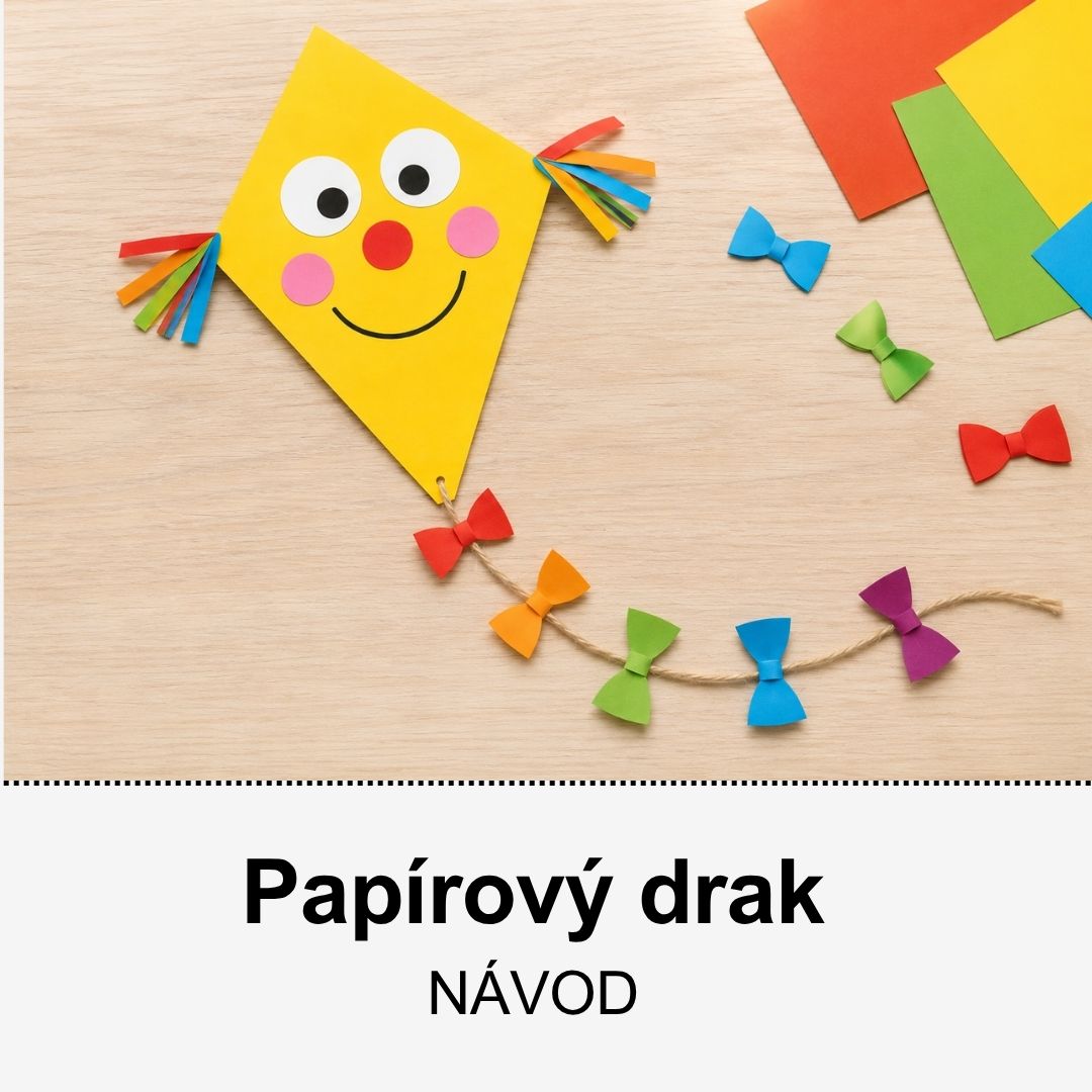 Drak z barevného papíru – jednoduché podzimní tvoření s dětmi