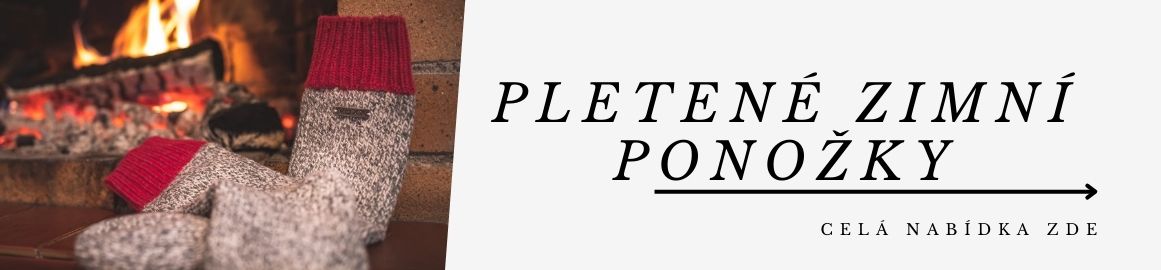 Pletené zimní ponožky
