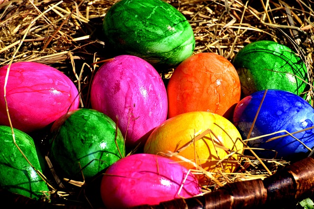 barvení vajec přírodními barvami