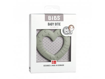 BIBS Baby Bitie kousátko - Heart Sage