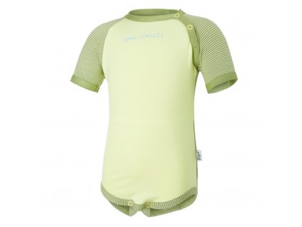 Body tenké KR LA Outlast® - zelená matcha/citronová (Velikost 74)
