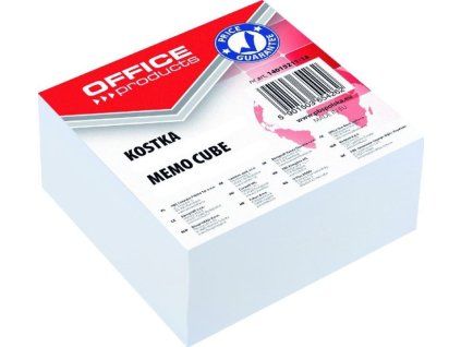 Blok kostka lepená bílá