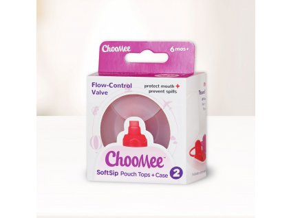ChooMee SoftSip naustky na kapsicku–2ks v puzdre cervena fialova SIPN2201W 858195004095