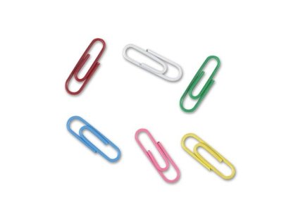 Dopisní spony CONCORDE 33mm, 100 ks, barevné