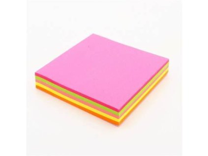 Samolepící poznámkový bloček 76x76mm 100ls 5 neonových barev