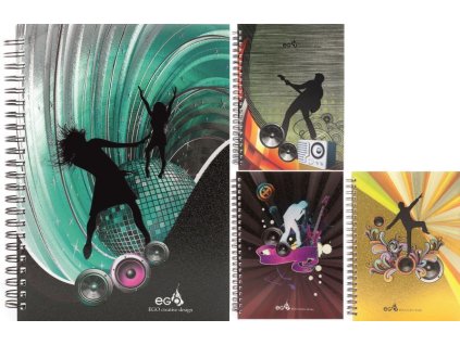 Blok A5 spirála 140 stran 80g linka