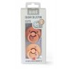 BIBS Colour dudlíky z přírodního kaučuku 2ks - velikost 1 - Ivory / Ruby