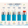 Pura® nerezová láhev s pítkem 325 ml / fox