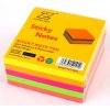 Samolepící poznámkový bloček 76x76mm 400ls 5 neonových barev
