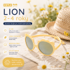 KiETLA dětské sluneční brýle LION 2-4 roky / vanilla
