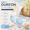 KiETLA dětské sluneční brýle OURS'ON 2-4 roky / sky-blue