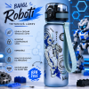 Dětská tritanová lahev BAAGL Roboti 500 ml – neteče do batohu