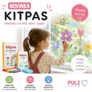 NOVINKA v PULZu – Kitpas voskovky na okna! Malování na okna, zrcadla nebo sklo ještě nikdy nebylo tak zábavné. 💙 ✨ Co...