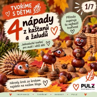 🍂 Kaštany v kapsách, žaludy v košíku… a co z nich teď vyrobit? 🌰 Připravili jsme 4 jednoduché nápady na podzimní tvoření s...
