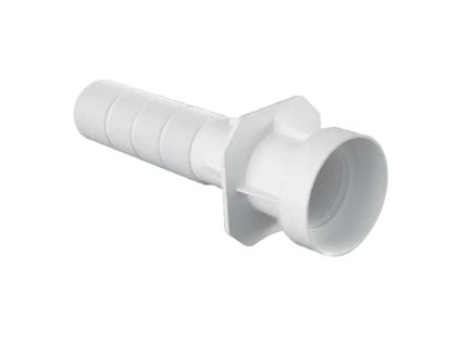 Priechodka stenou s prírubou a ochranným krytom 2" vn.závit / D50 k tryske 011601