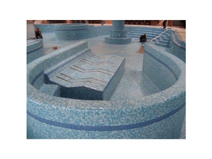 Hydromasážne lehátko AISI316, 2 x 40mm šírka