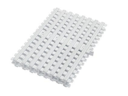 Prelivový roll rošt pre verejné bazény - biely - šírka 295 mm, výška 35 mm