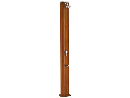 Solárna sprcha, s kropítkom na nohy, vzor dreva 40L