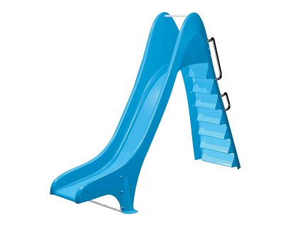 Šmykľavka so schodmi a chrličom vody, rovná, 1,75m