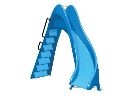 Šmykľavka so schodmi a chrličom vody, pravá, 1,75m