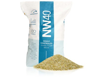 Filtračné sklo NW40 (1,5 - 2,5 mm) 20kg / vrece