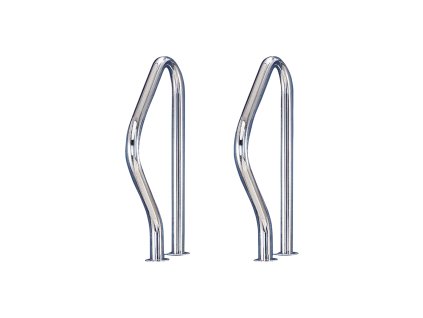 Zábradlie k rebríku, 795 x 490mm, AISI316L (1 pár)