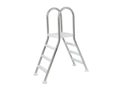 Dvojitý nerezový rebrík 3 + 3-stupňový, do výšky 1,0m