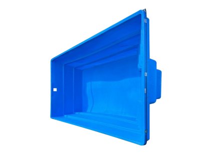 Square Pool HDPE, 6,0x3,0x1,5m, perleťovo modrý