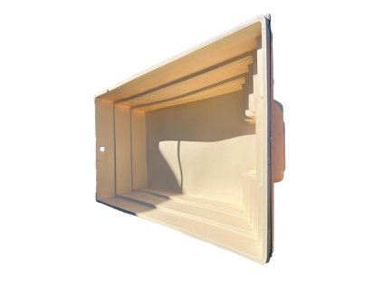 Square Pool HDPE, 6,0x3,0x1,5m, béžový