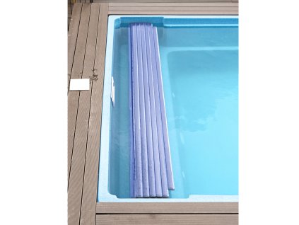 Komora pre lamelové prekrytie pre sklolaminátové bazény