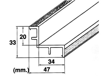 2547 roll rost hrana mp200 laf prelivoveho zlabu dlzka 2 m
