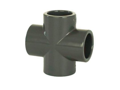 PVC tvarovka – kríž 25 mm