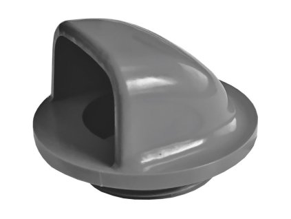 Vtoková tryska – mušľa R 1 1/2" ABS, sivá (RAL 7037)