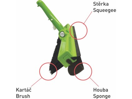 8925 kefa 3v1 na cistenie bazena kartac stierka spongia