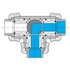 1485 1 pvc gulovy trojcestny ventil 20 mm l prietok