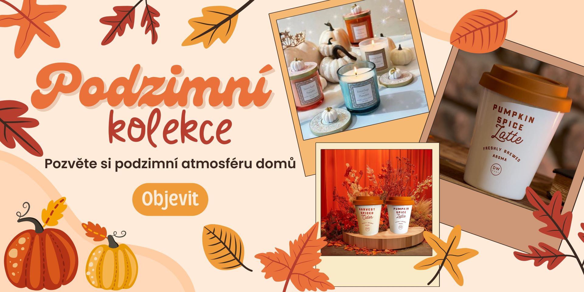 Podzimní kolekce - svíčky