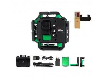 Křížový laser ADA LaserTANK 4 360 Ultimate Green s přijímačem