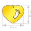 srdce 20x18+nôžka