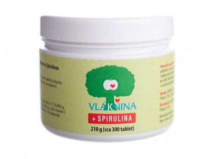 Vláknina + spirulina 300 tablet