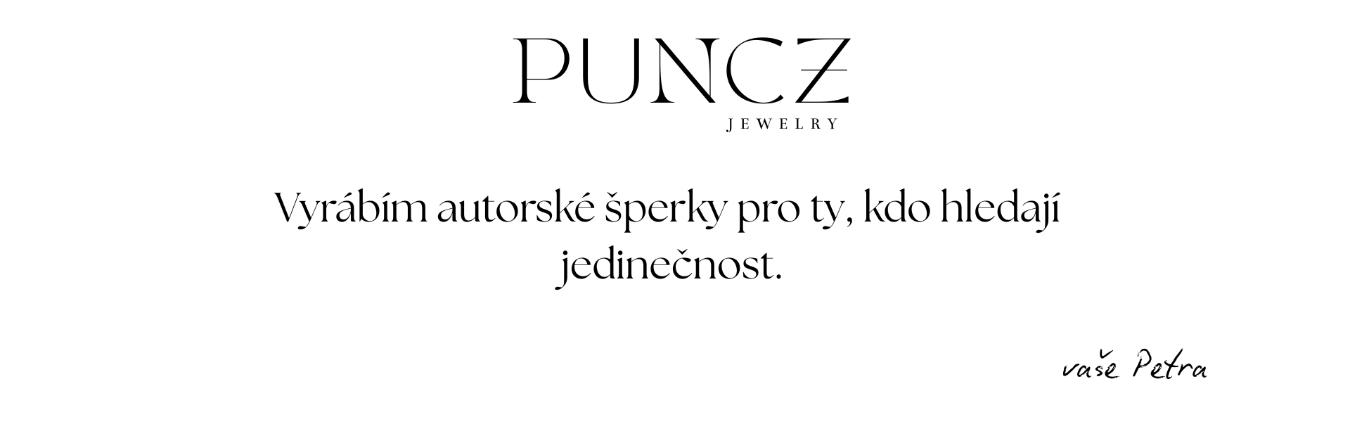 autorské stříbrné šperky