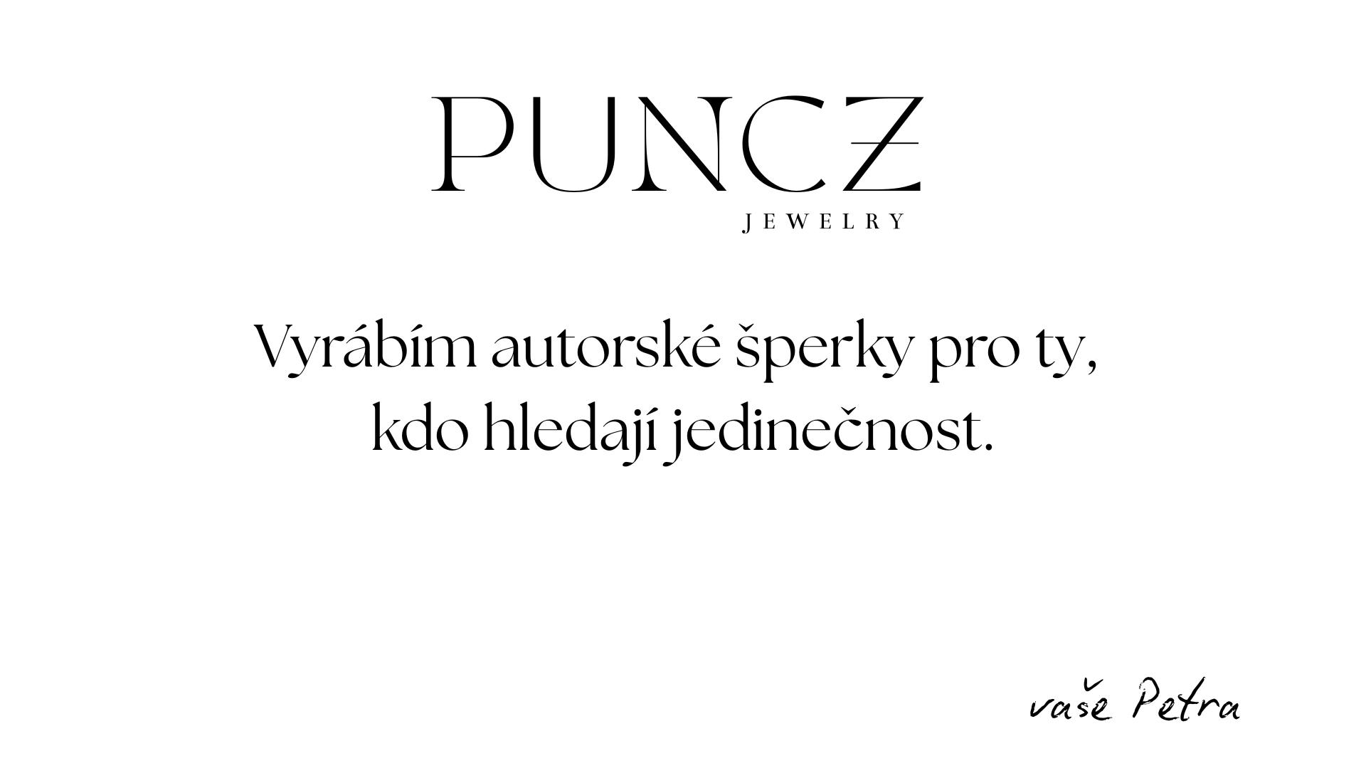 autorské stříbrné šperky