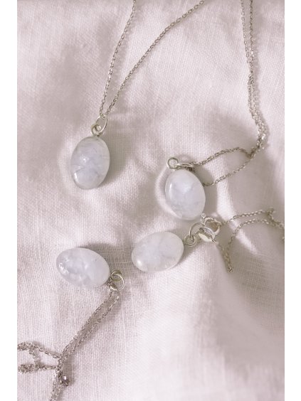 Stříbrný náhrdelník s Měsíčním kamenem (Moonstone)