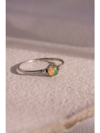 Prsten - Opálový třpyt