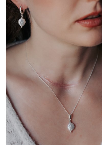 Náhrdelník - Selune  Perlový náhrdelník Selune